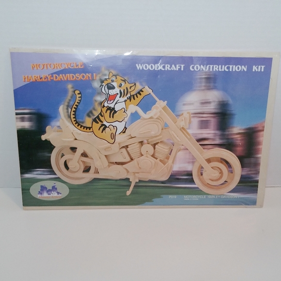 Woodcraft Games Harley Davidson Woodcraft Construction Kit Puzzle Poshmark